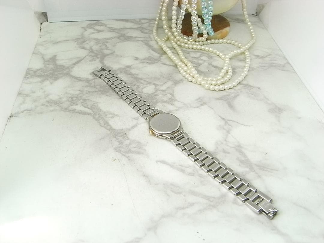 ヴィンテージ　イヴサンローラン　YSL　コンビ　ラウンド　レディース　ウォッチ