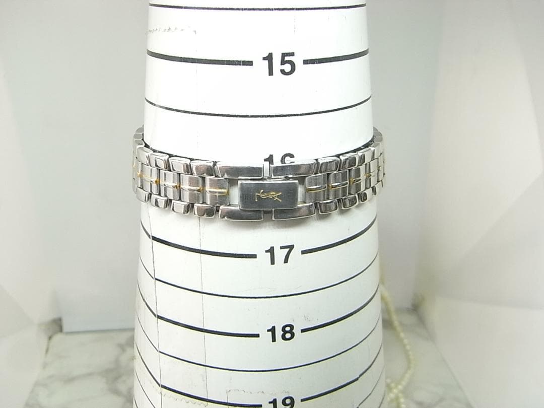 ヴィンテージ　イヴサンローラン　YSL　コンビ　ラウンド　レディース　ウォッチ
