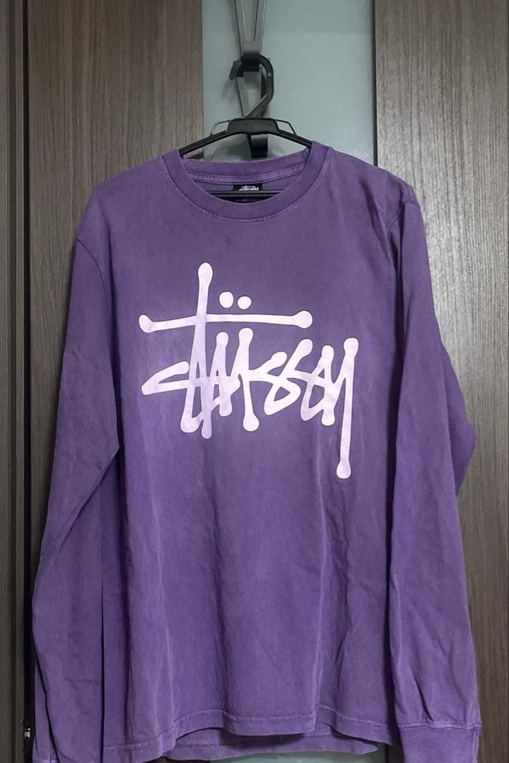 old stussy usa製　長袖カットソー purple