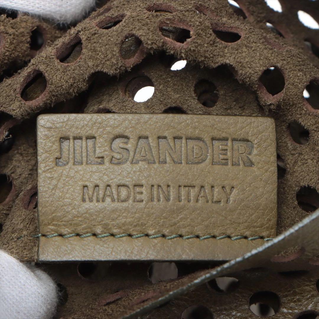 【美品】ジルサンダー パンチングレザー トート バッグ