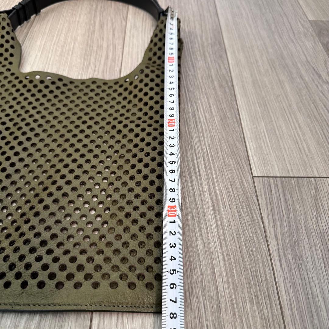 【美品】ジルサンダー パンチングレザー トート バッグ