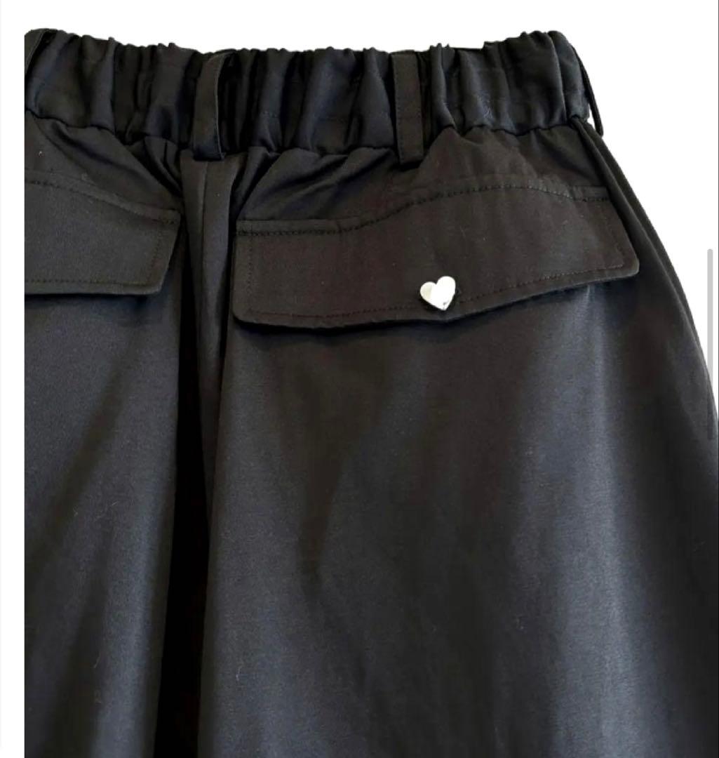 heihei ハートポケットカーゴパンツ　BLACK 新品