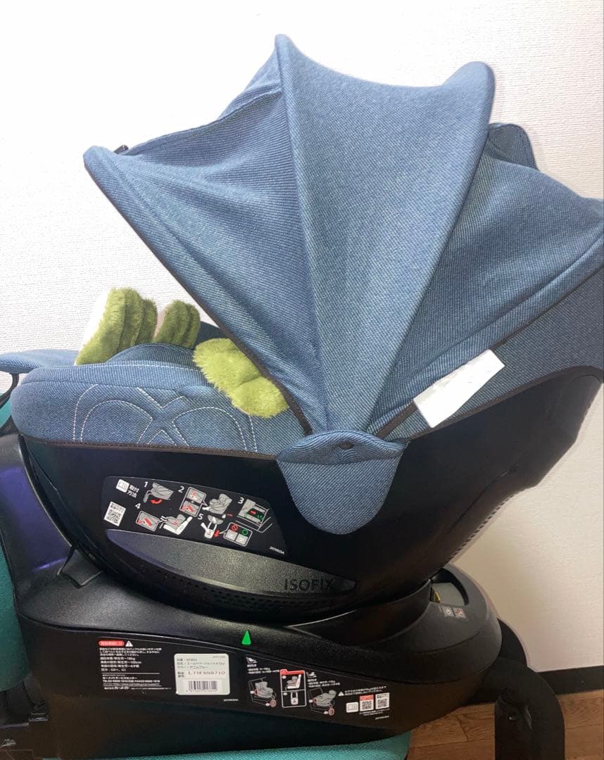 さーちゃん⭐️クルット4 Oui ISOFIX チャイルドシートクリーニング