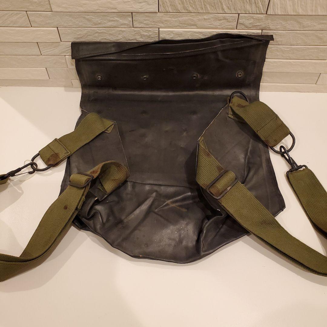 【希少】WWII 防水 ガスマスクバッグ 4つスナップ ノルマンディー