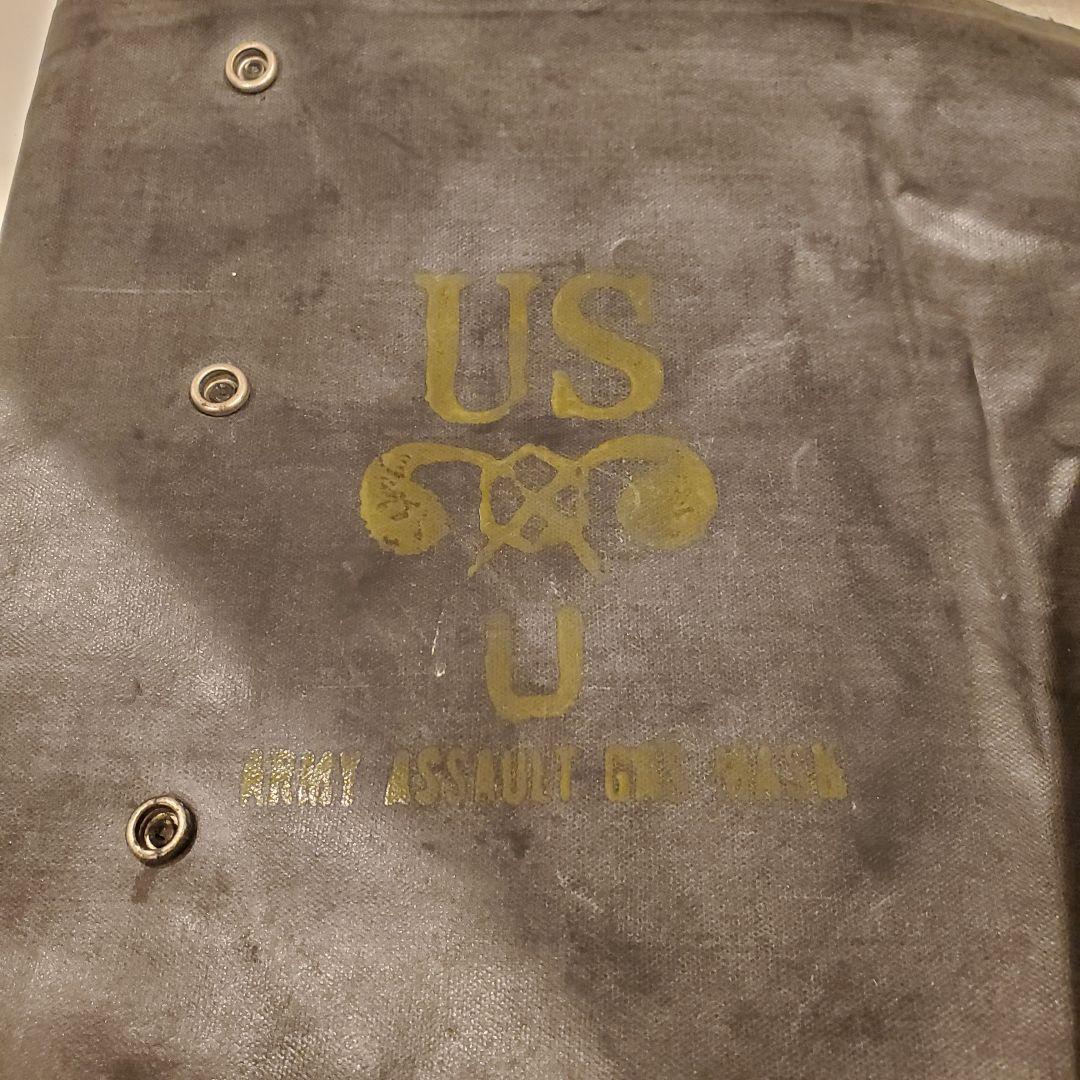 【希少】WWII 防水 ガスマスクバッグ 4つスナップ ノルマンディー