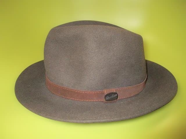 イタリー製　BORSALINO　ボルサリーノ　中折れ　フェルト　ハット　６０