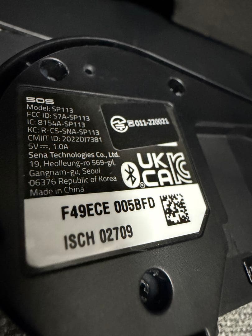 美品　正規品　SENA 50S インカム