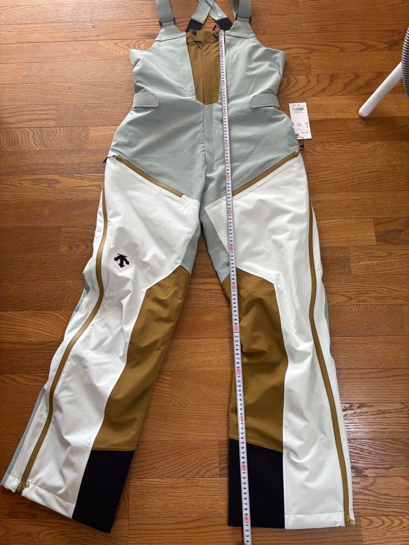 (新品・未使用) DESCENTE スキーウェア パンツ グレー×ホワイト