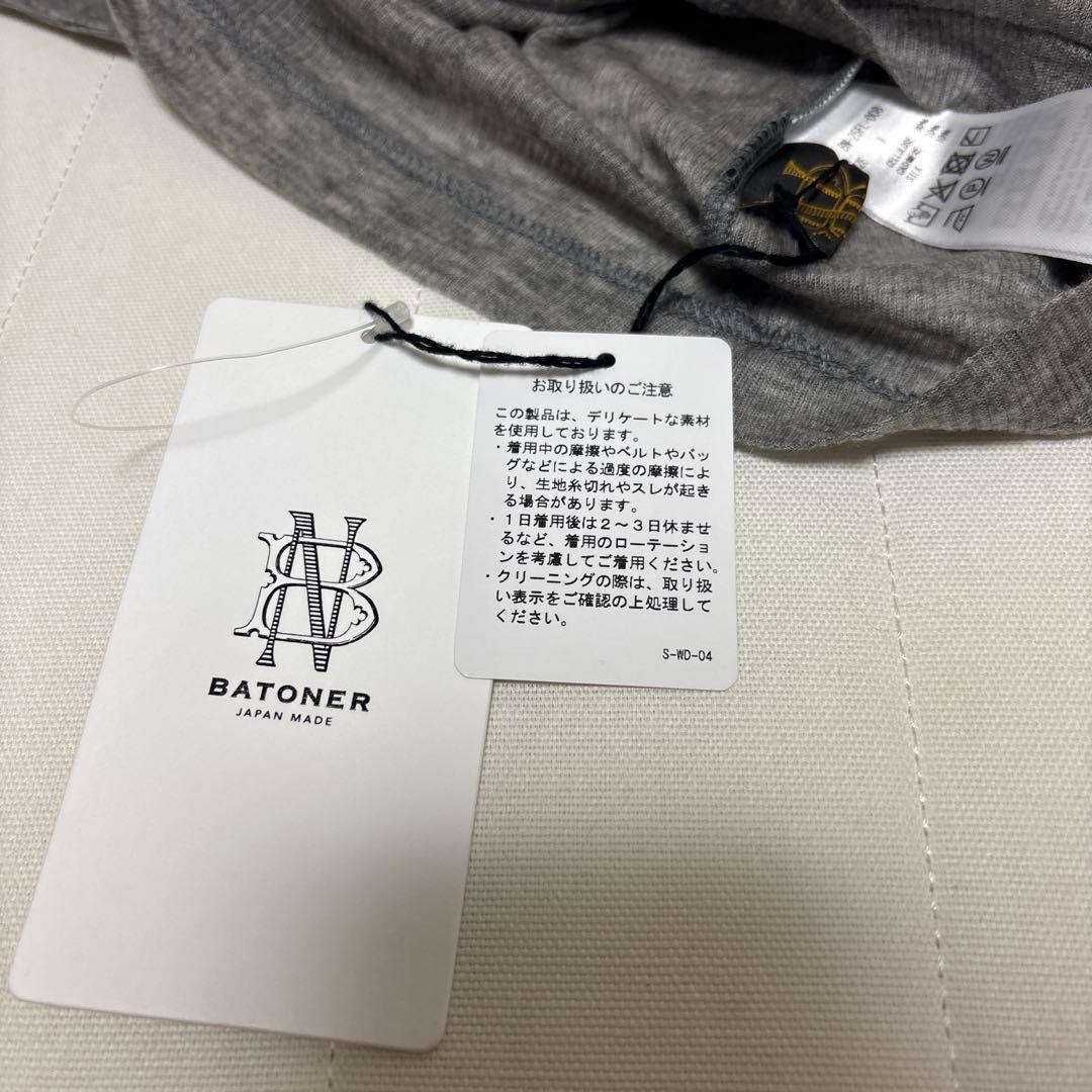 BATONER バトナー　MELTY RIB U NECK T-SHIRT