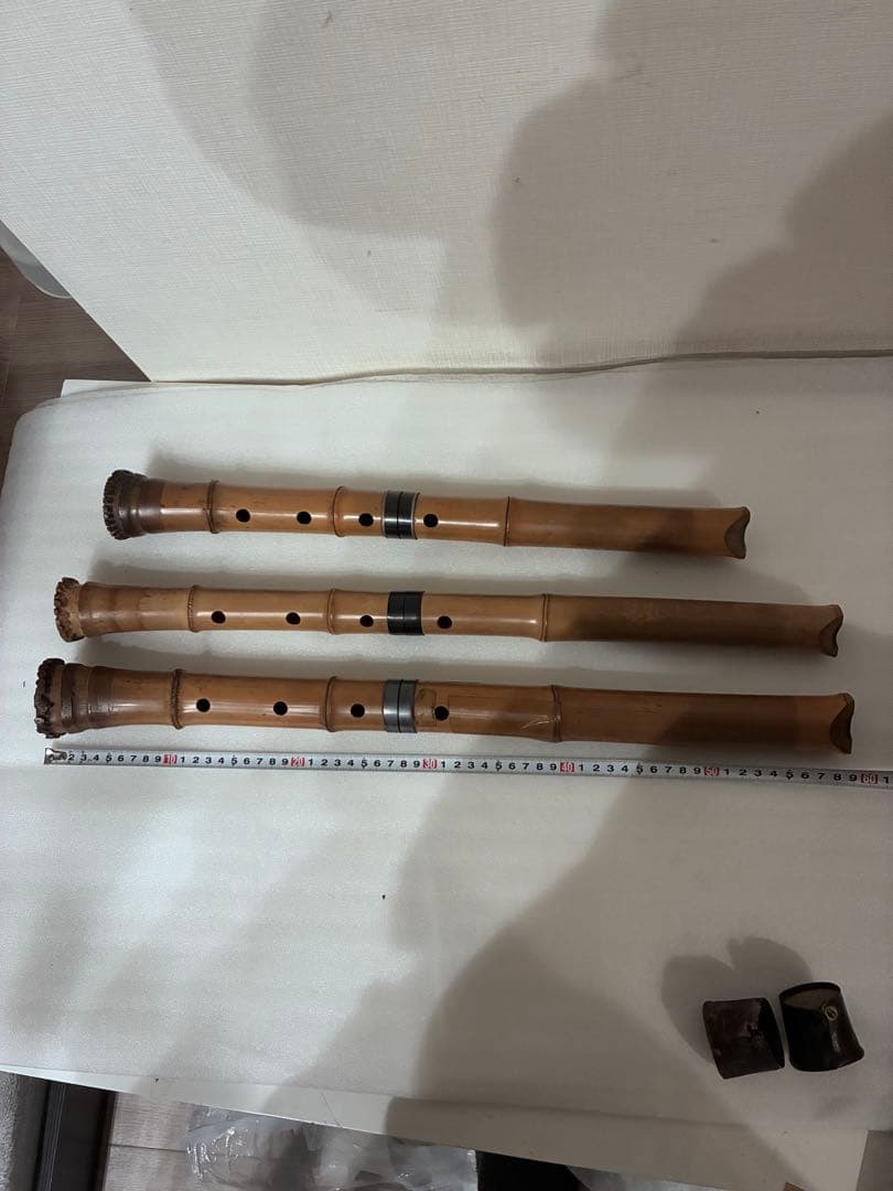 q*i様 尺八 在銘 郭山 和楽器 木管楽器 ３点 まとめ売り【ジャンク】