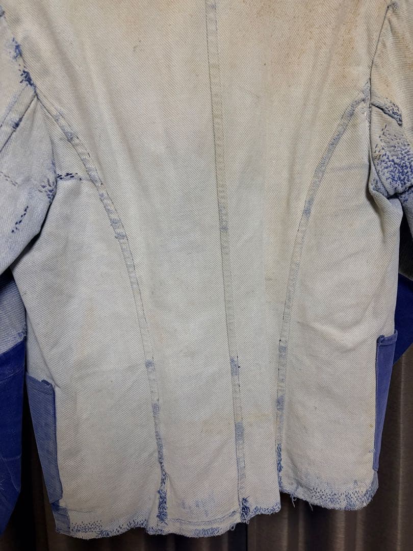 30s ダブルブレスト コットンツイル フランス ビンテージ