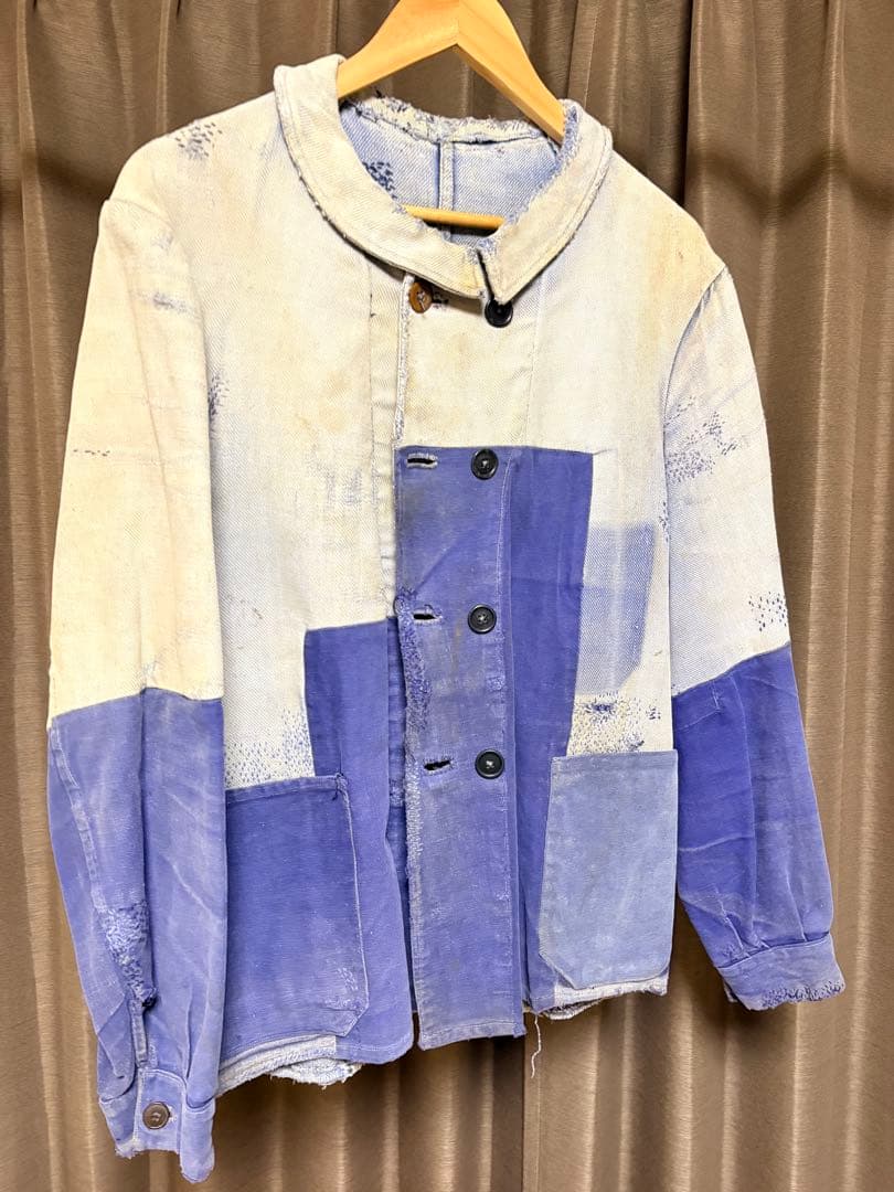 30s ダブルブレスト コットンツイル フランス ビンテージ