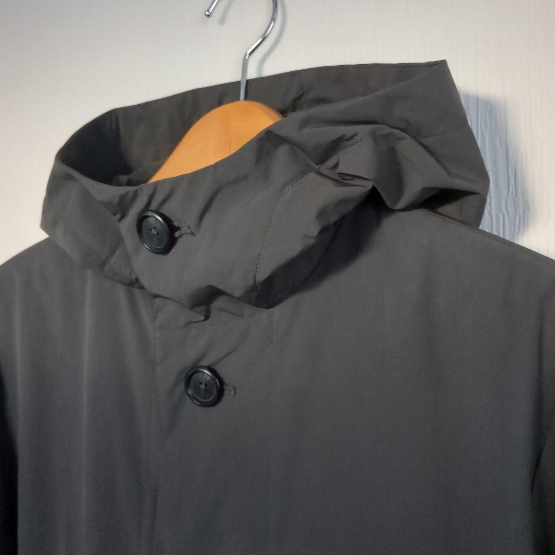 【DANTON】インサレーションフーデッドコート　チャコール　36