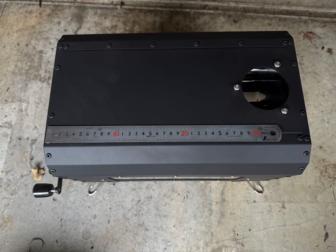 薪ストーブ コンパクト 黒色 グリル棚付き