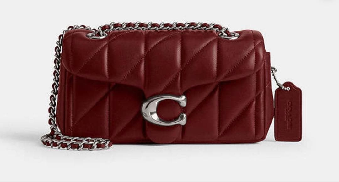 COACH コーチ タビー ショルダー バッグ チェーン20 cp149 ルビー