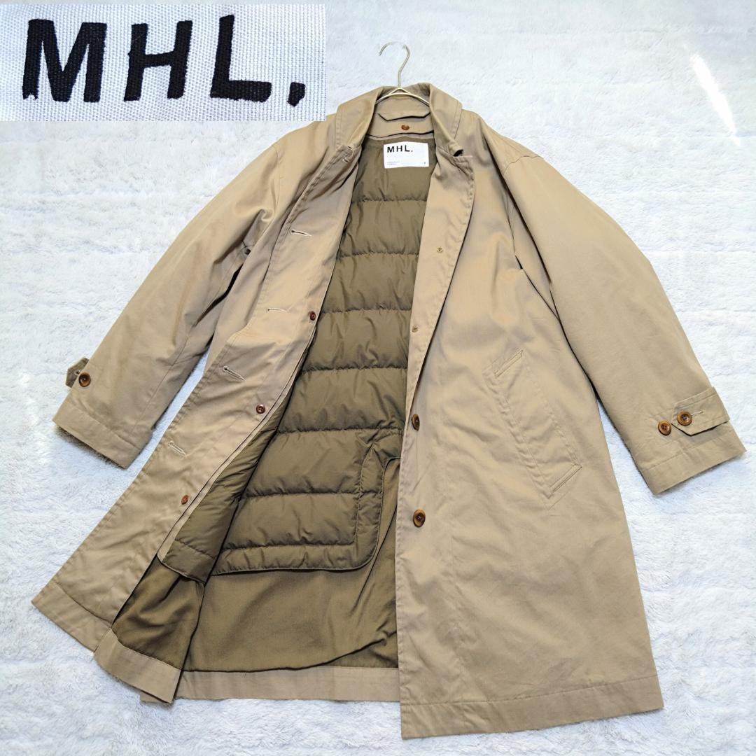 MHLマーガレットハウエル ライトブラウン 茶　ロングコート サイズII ２