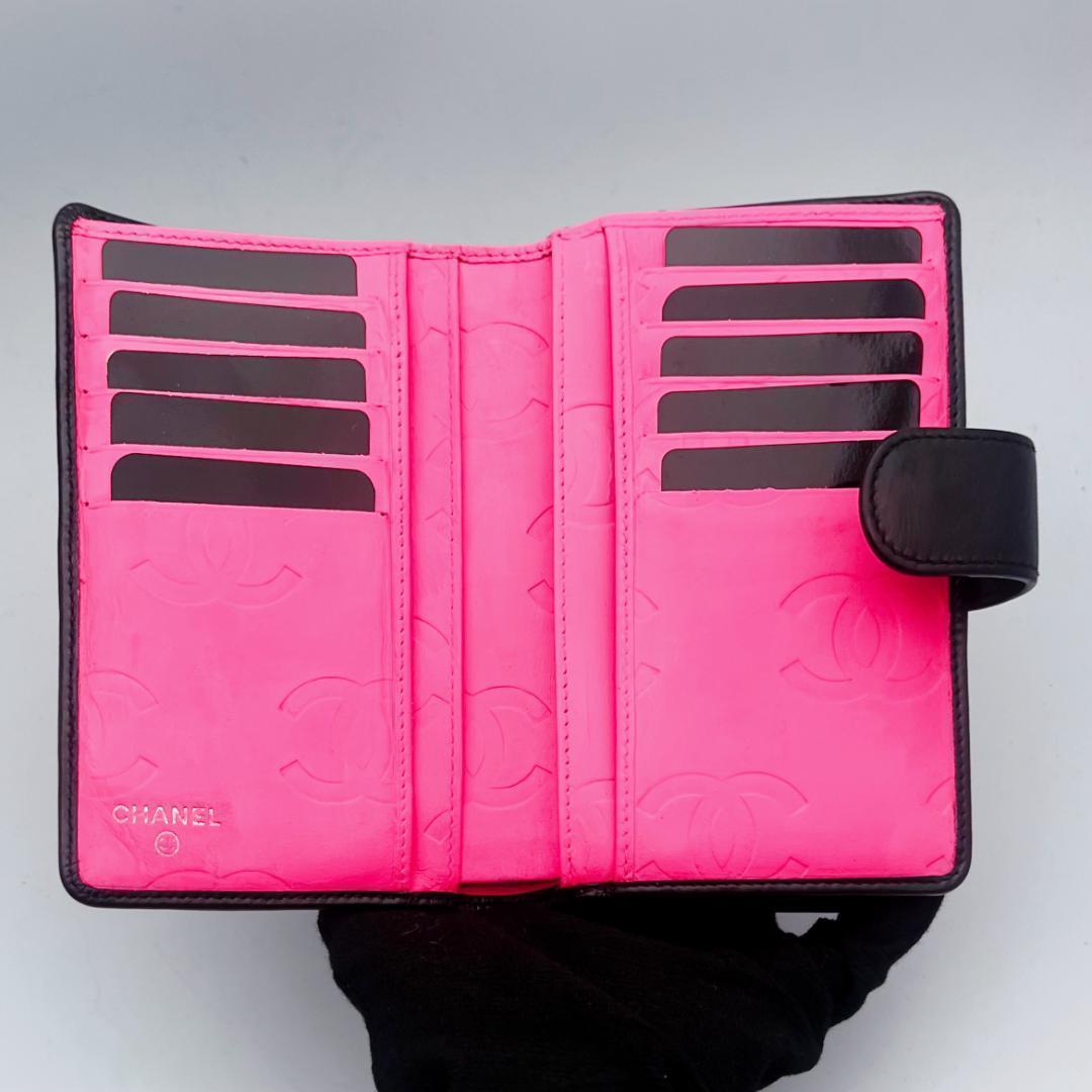 開運財布！新品未使用 シャネル カンボンライン 黒 財布 正規品保証2922