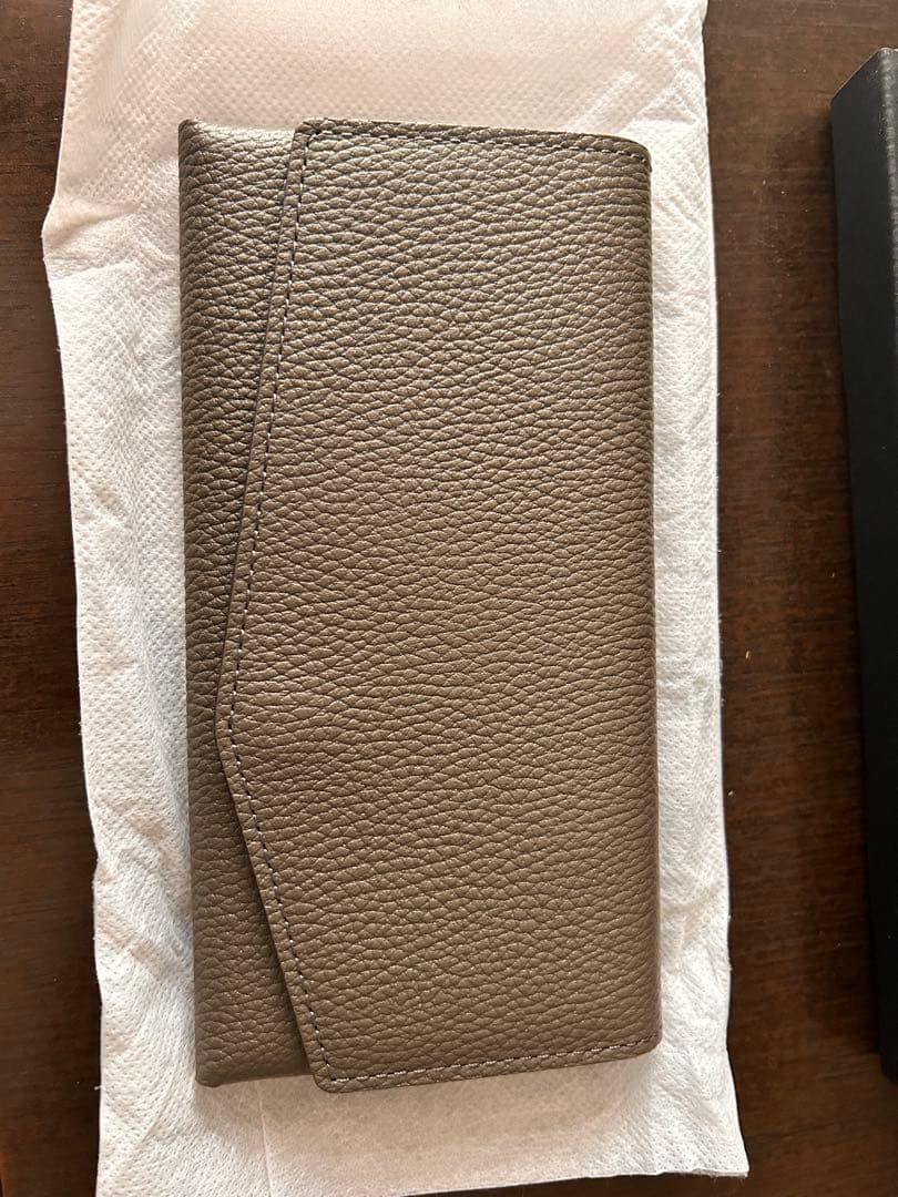 STATUSY 日本製 グレー 長財布