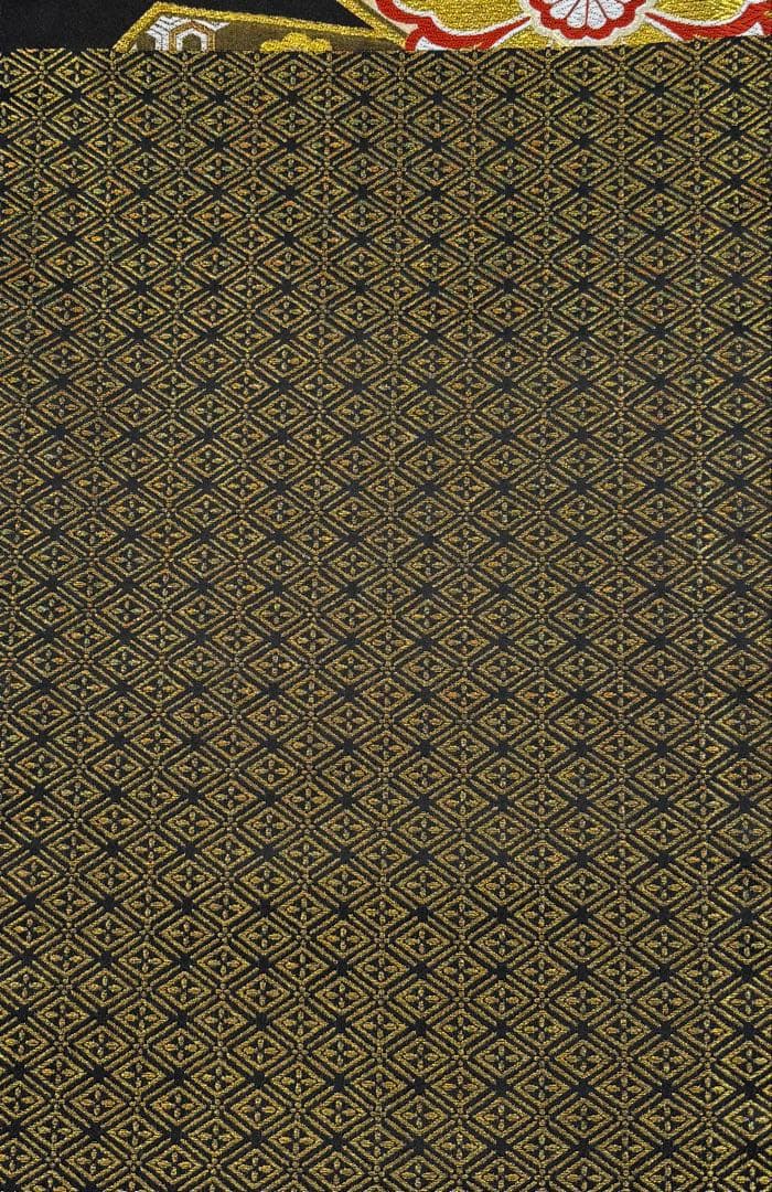 sh-065 化繊袋帯全通　振袖　成人式　美品