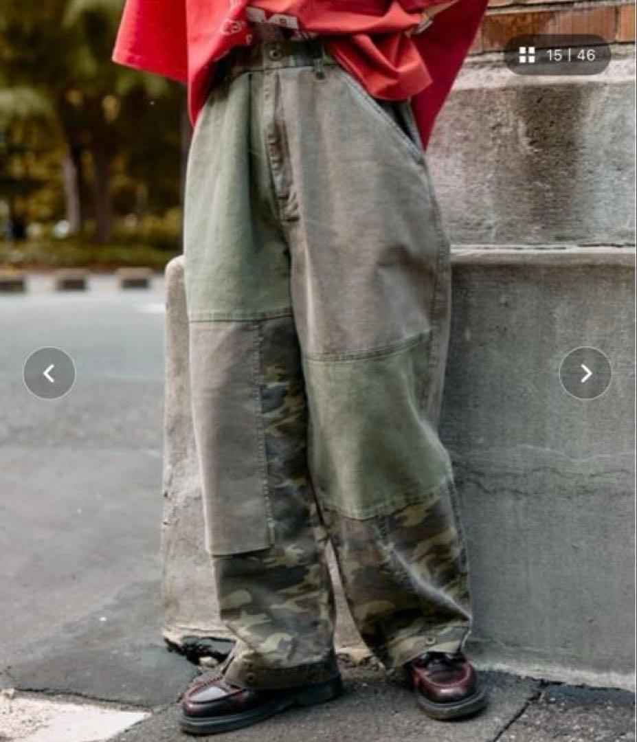 A*u様 【etsinta／エシンタ】リメイク切り替えミリタリーパンツ