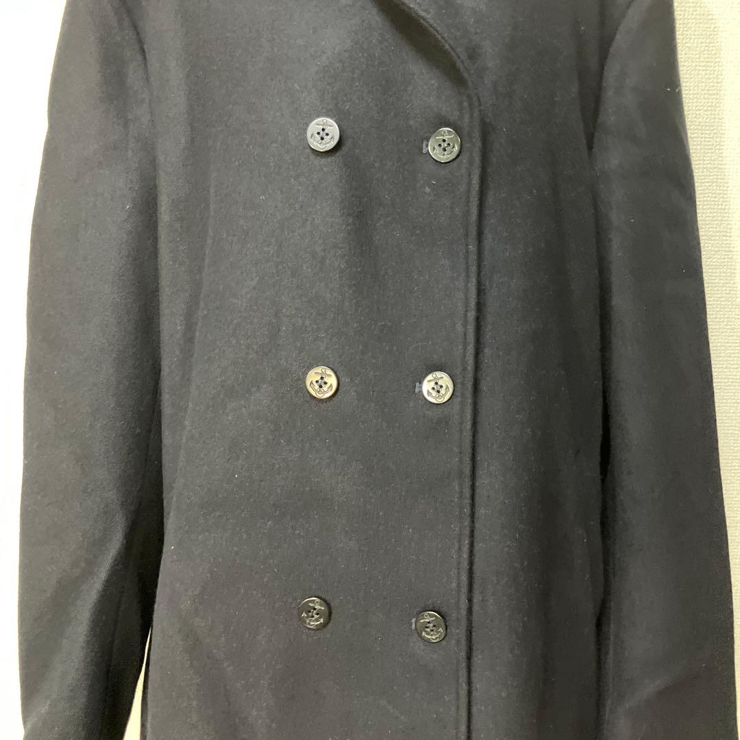 カラクkarakuダブルブレストショールカラーピーコート ビジネス カジュアル