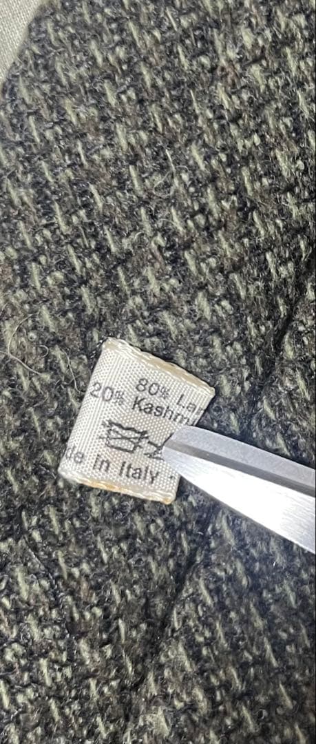 【希少】　アントネッラ　リガッティ　ウールカシミヤ　ハンドメイドタイ　グリーン