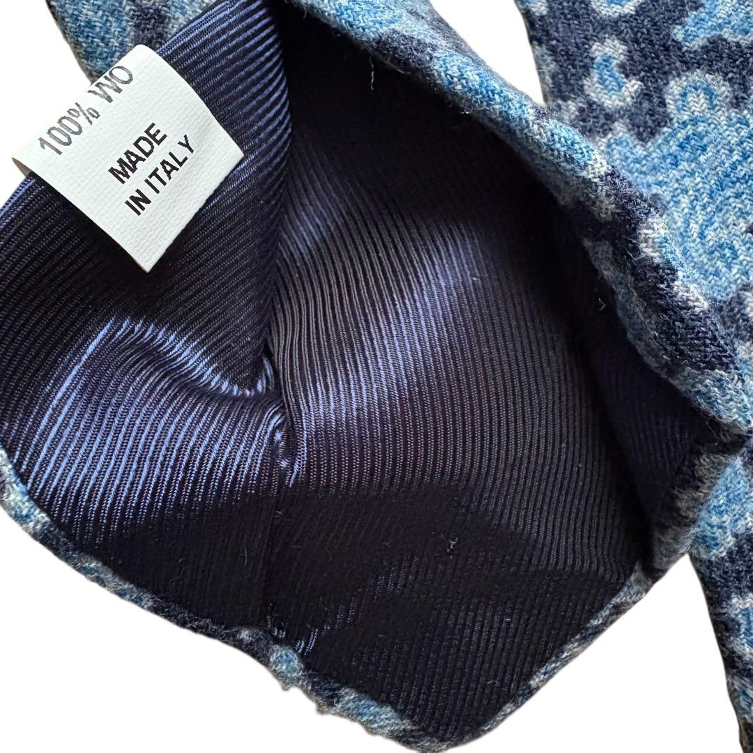 未使用近/LUIGI BORRELLI/ウールペイズリータイ