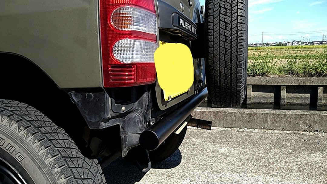 河　パジェロミニ　H56A リアバンパー　パイプバンパー