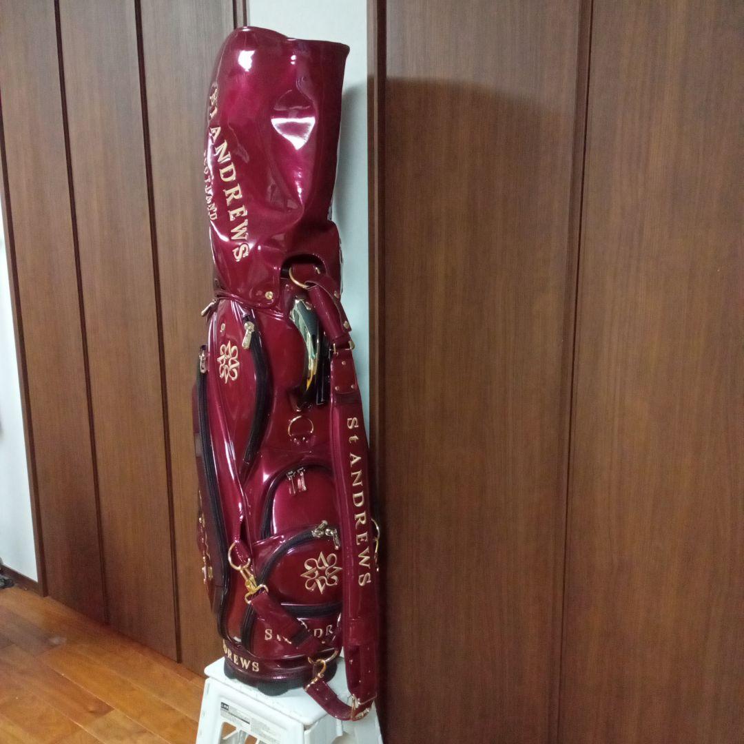 ＳＴＡＮＤＲＥＷＳ　セントアンドリュース　キャディバッグ　ワインレッド／赤