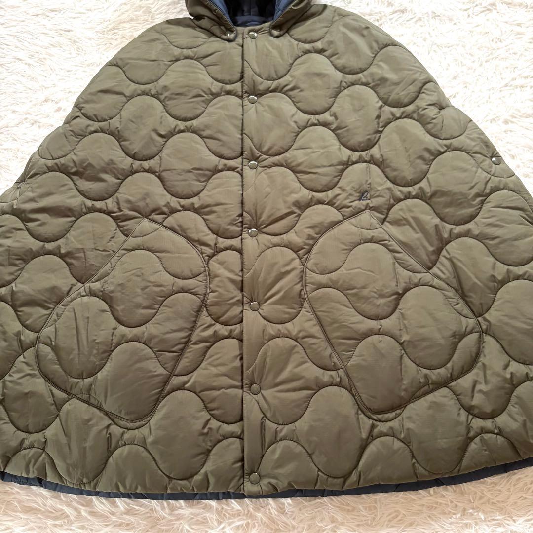 美品✨マディソンブルー　キルティング　ポンチョ　ケープ　リバーシブル　　XS