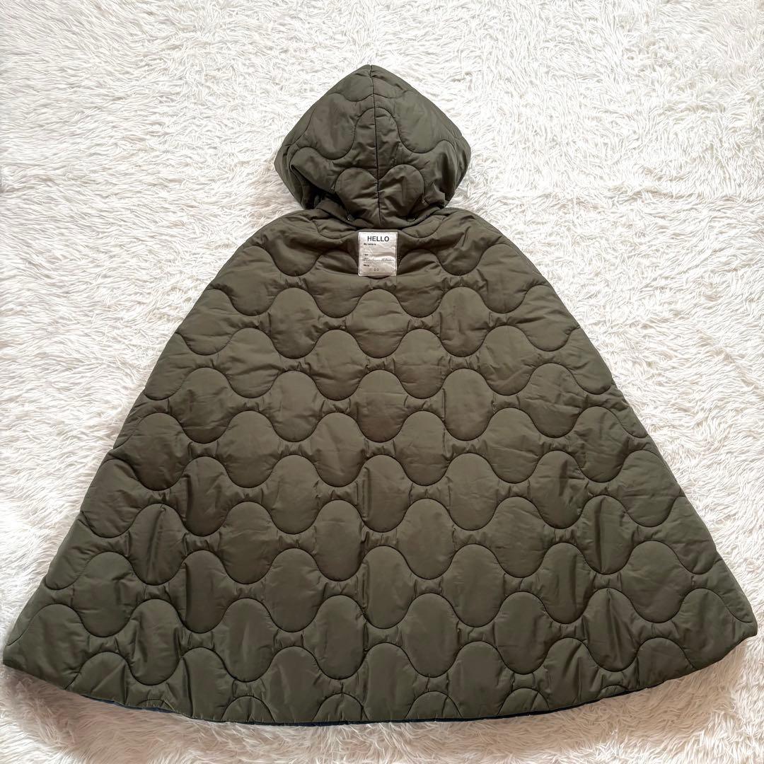 美品✨マディソンブルー　キルティング　ポンチョ　ケープ　リバーシブル　　XS