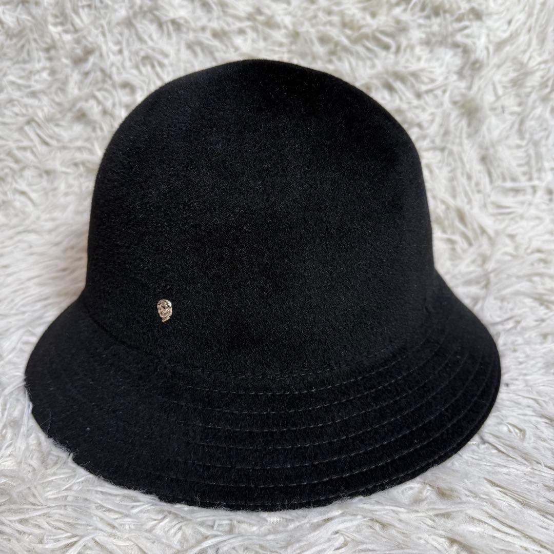 Helen Kaminski ハット L ウール 黒 ブラック レディース