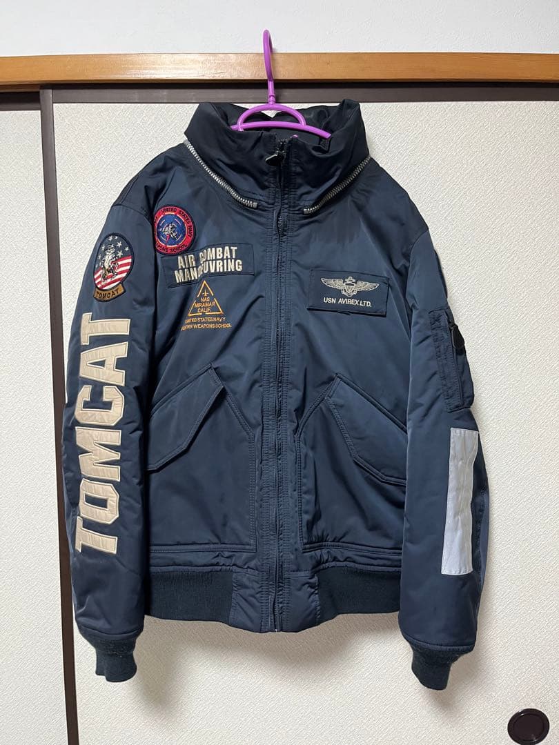 AVIREX TOP GUN TOM CAT フライトジャケット　サーモライト