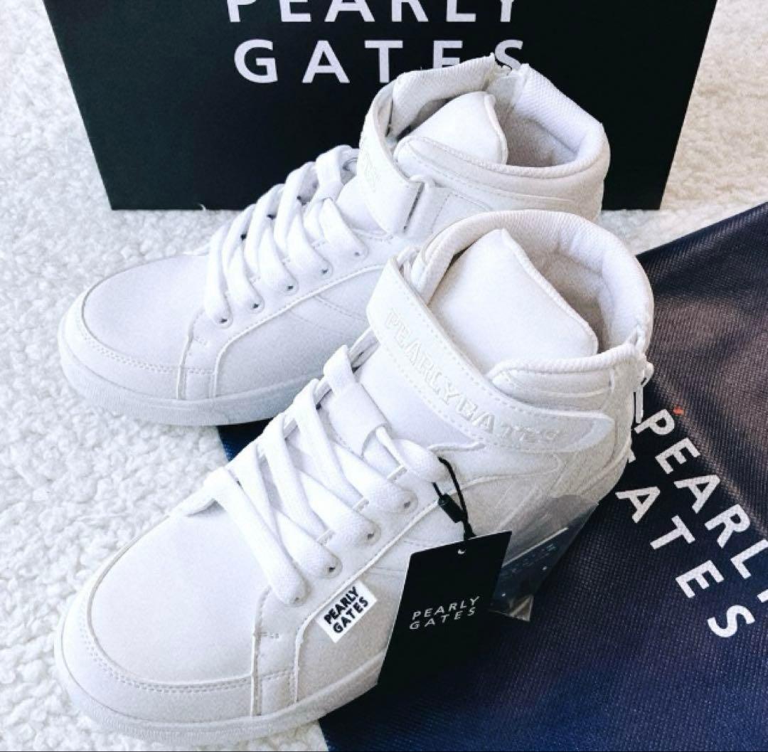 【35,200円新品】パーリーゲイツ　ゴルフ ミドルカット スパイク 23.5