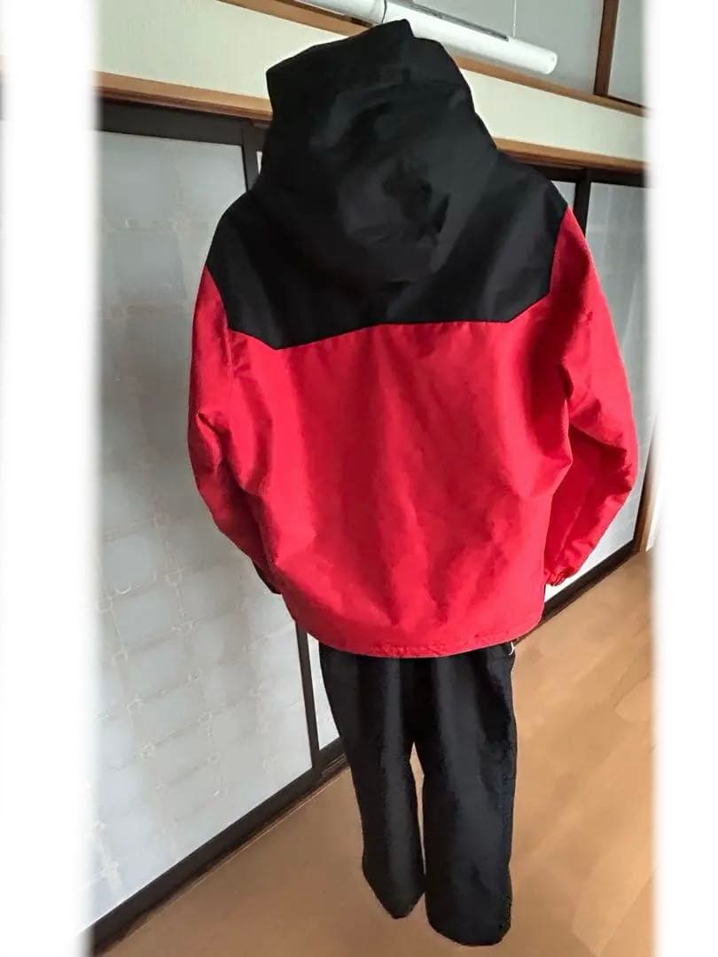 美品Mizuno 子供スキーウェア160 レッド/ブラック