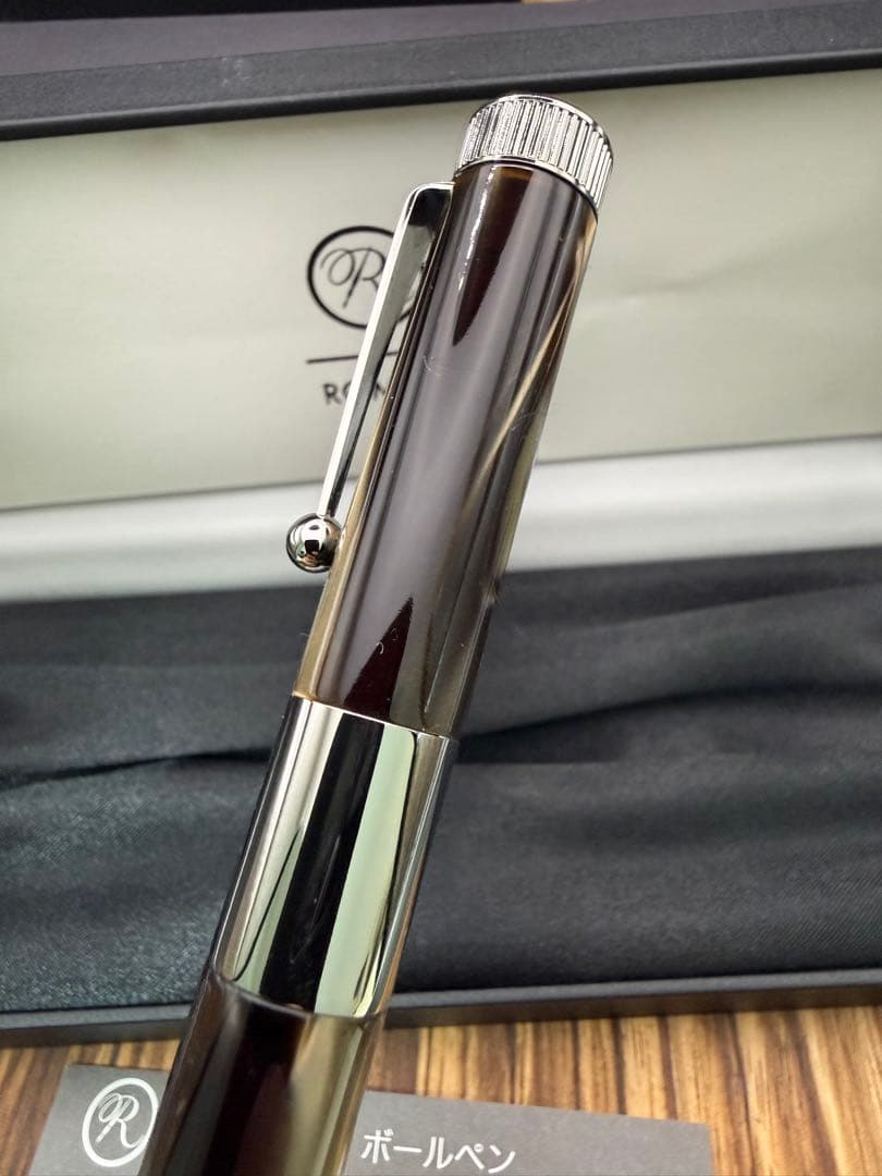 伊東屋 Romeo ボールペン NO.3 イタリアングレイ 太軸 美品