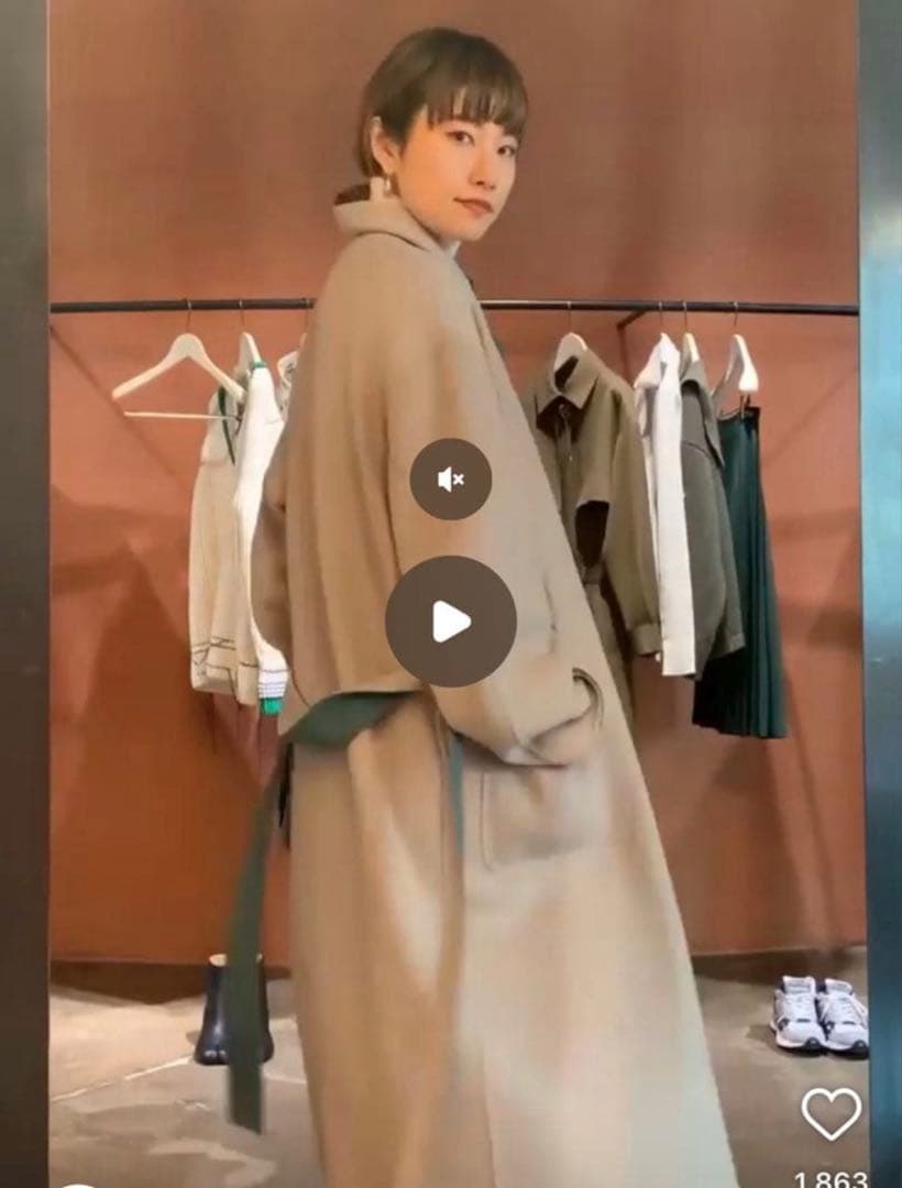 roku リバーコート　コート　ウールコート　6 アローズ　ロングコート