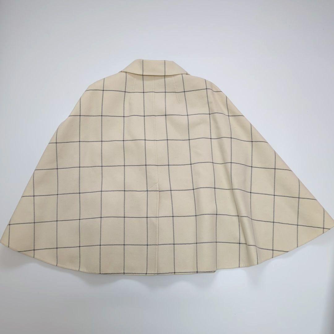 希少✨2way✨CELINE カシミア混 ポンチョ ケープ ブロックチェック