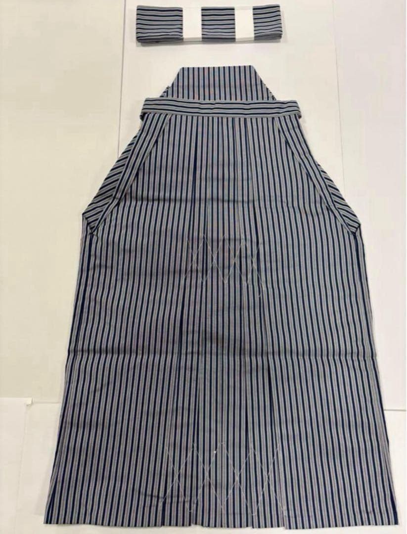 七五三　5歳男の子　着物・袴セット　グレーと紫系　鷹　松竹梅　日本製　新品