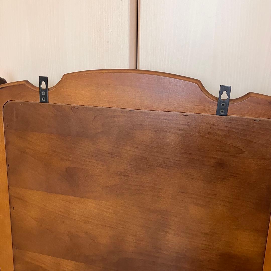 【美品】オールドカリモク 壁掛けミラー コロニアルシリーズ