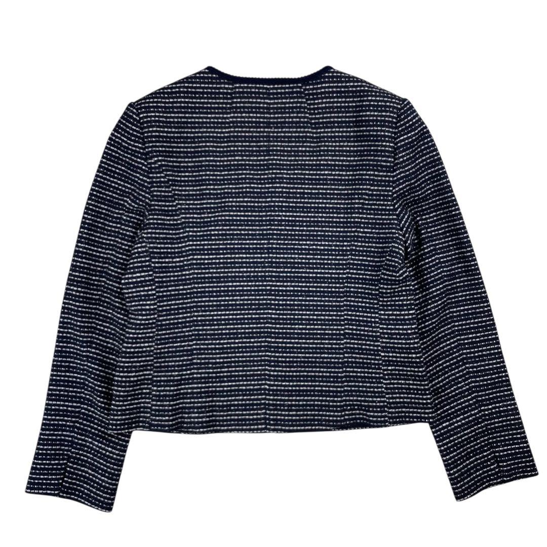 未使用タグ付 リフレクト ノーブルツイードジャケット ラメ ネイビー系 11