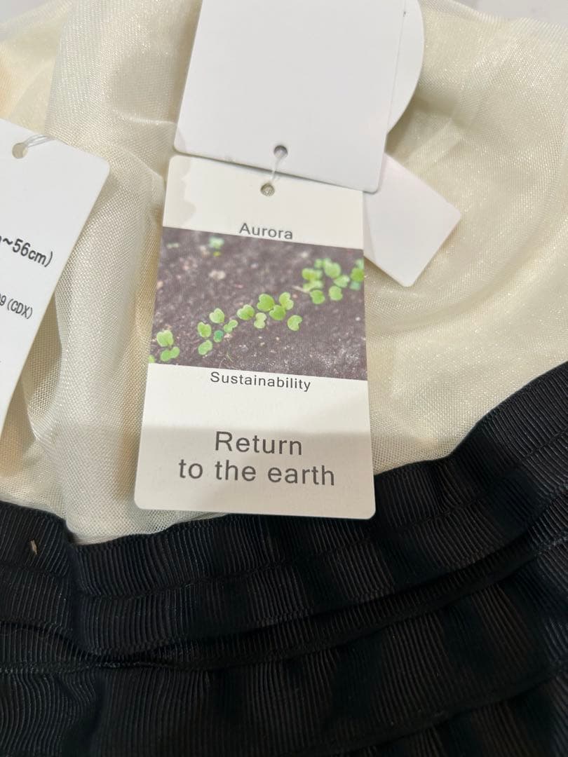 LANVIN en Bleu バケットハット Mサイズ ブラック/ホワイト