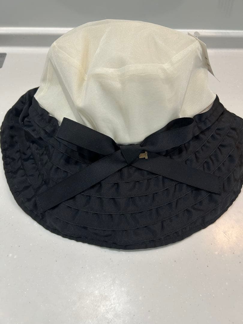 LANVIN en Bleu バケットハット Mサイズ ブラック/ホワイト