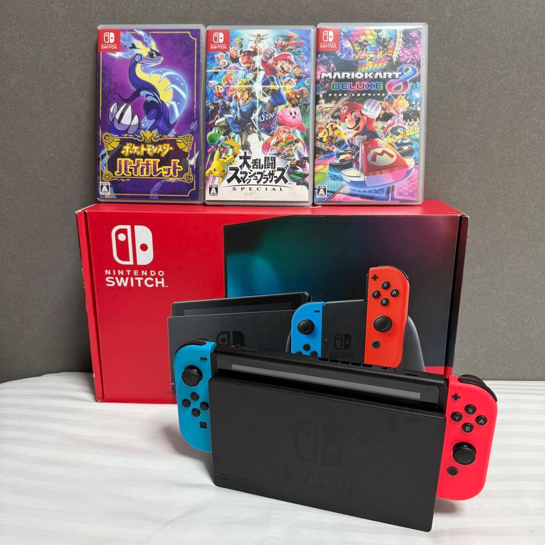 ソフト3点セット送料無料⭐️美品⭐️Nintendo Switch 本体