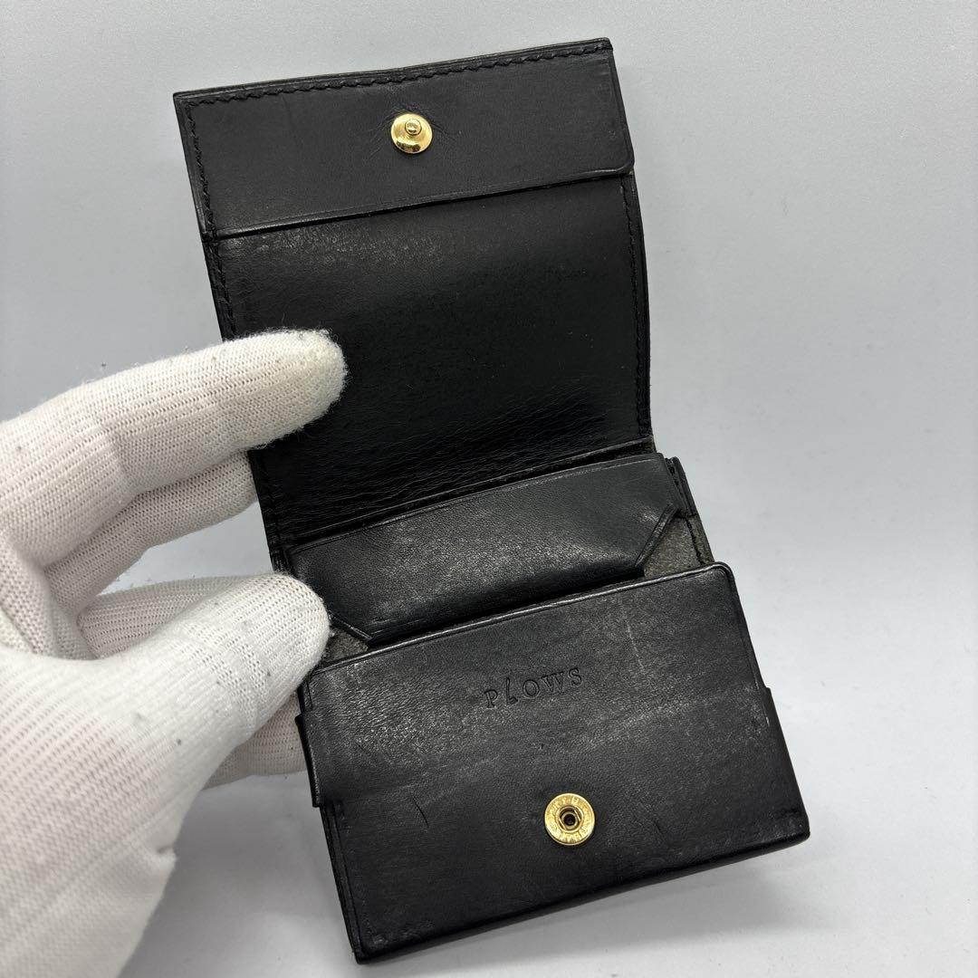 PLOWS　プラウズ　dritto 2thin　もっと小さく薄い財布　ブラック