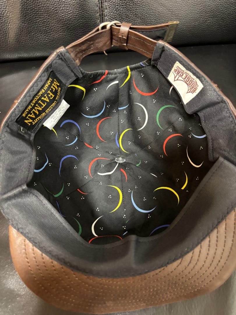 帽子 Mr.FATMAN \"LEATHER SHORT BRIM CAP