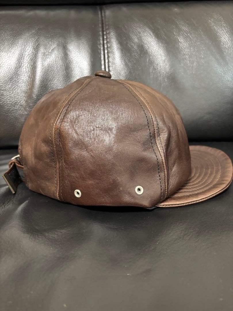 帽子 Mr.FATMAN \"LEATHER SHORT BRIM CAP