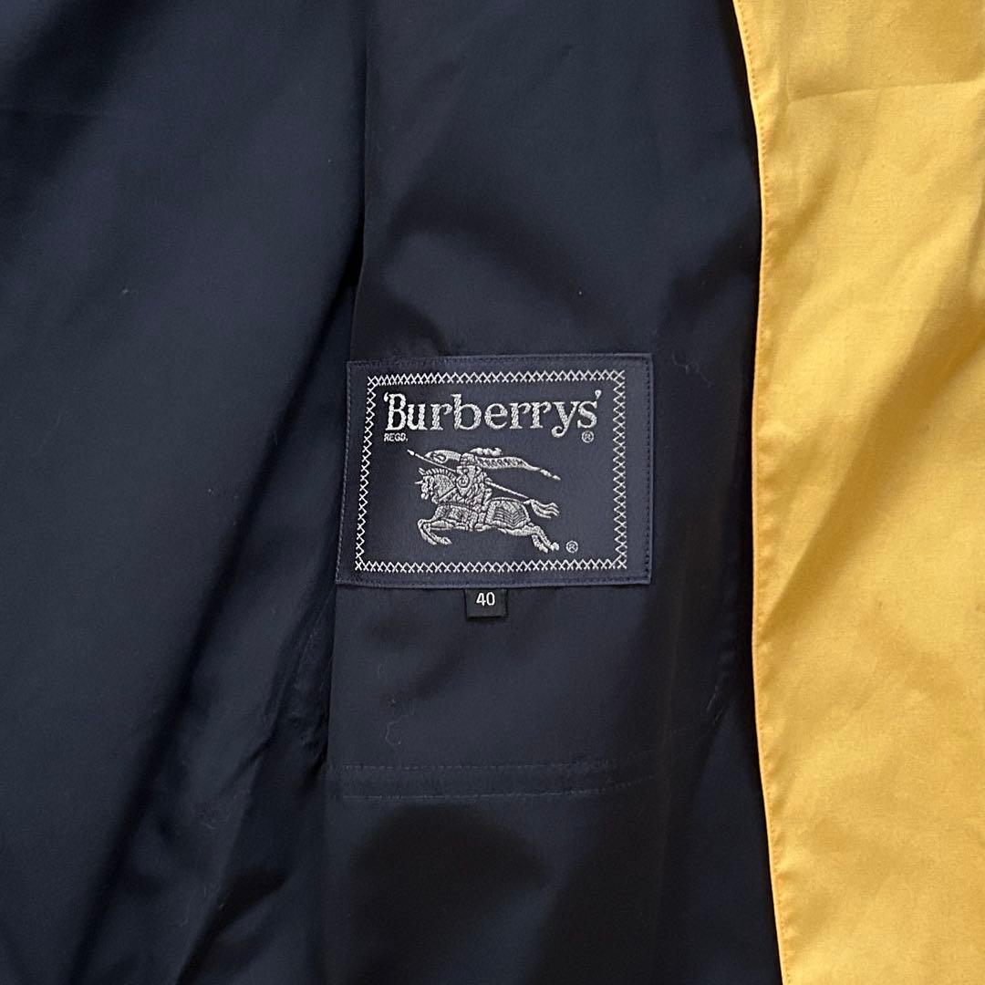 バーバリー コート 金ボタン 40 ヴィンテージ ネイビー