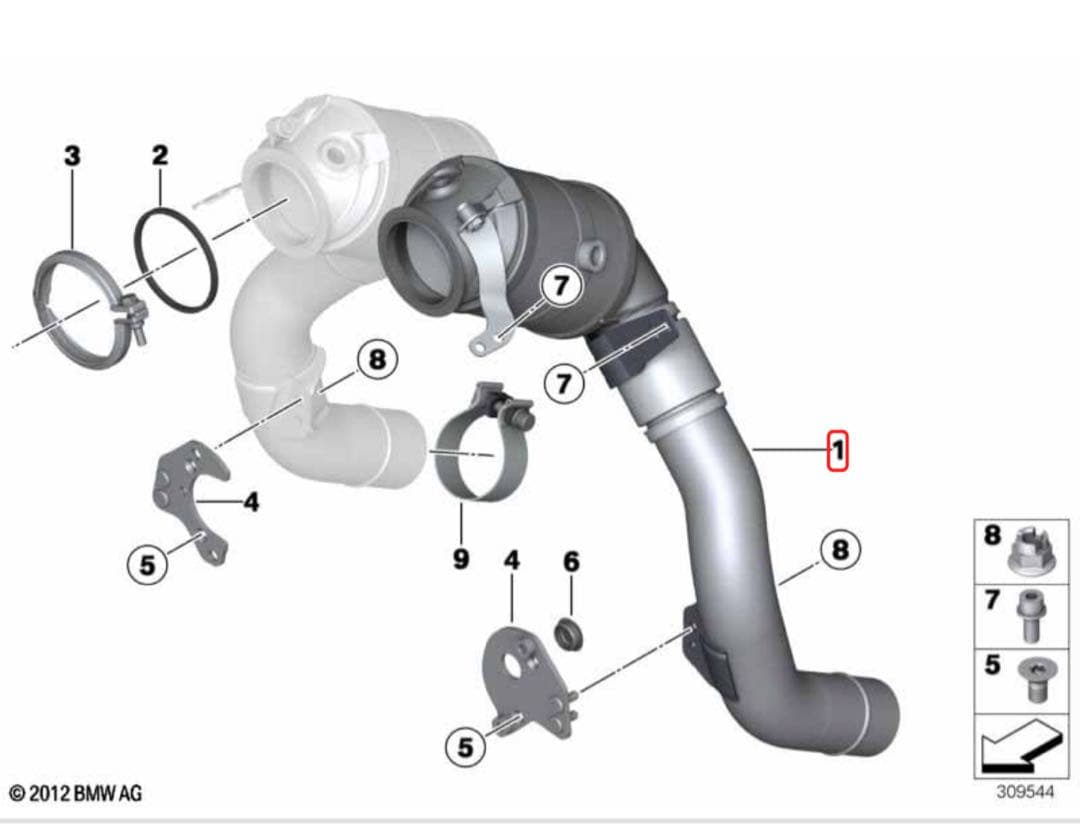  F01 750i 後期 純正触媒 N63B44B