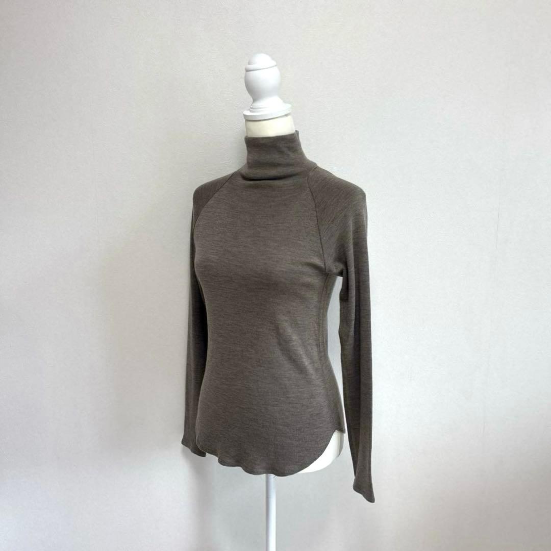 【美品】 ヨーガンレール ニット カットソー 毛100%ハイネック 日本製